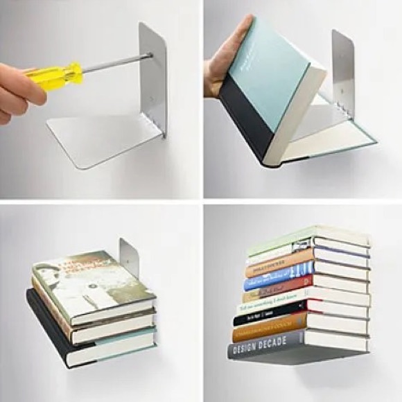 ✨SOLD✨Umbra Invisible Book Shelf Set Of 3 - Picture 2 of 4